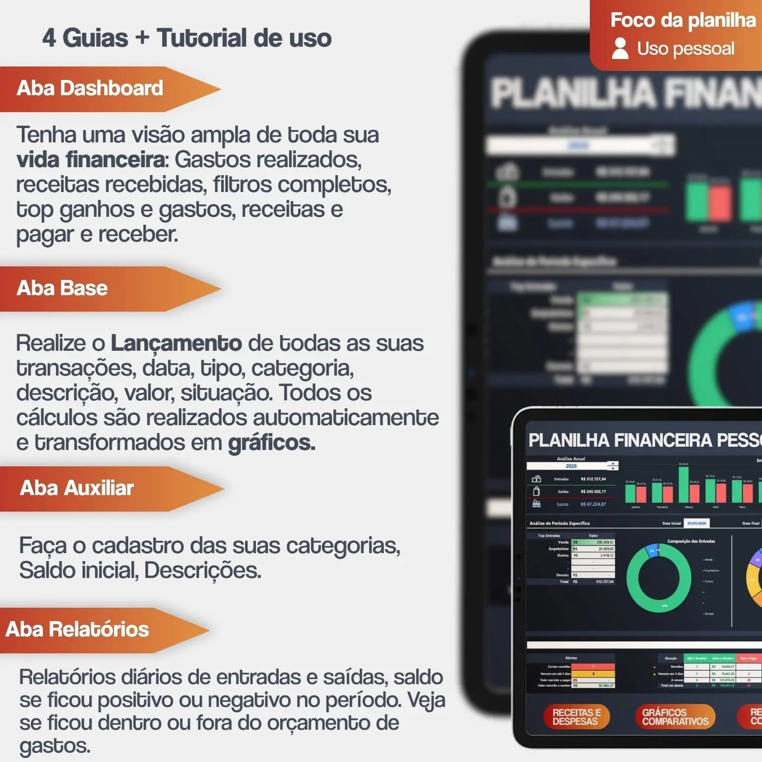 Planilha financeira pessoal para Excel - Imagem 2