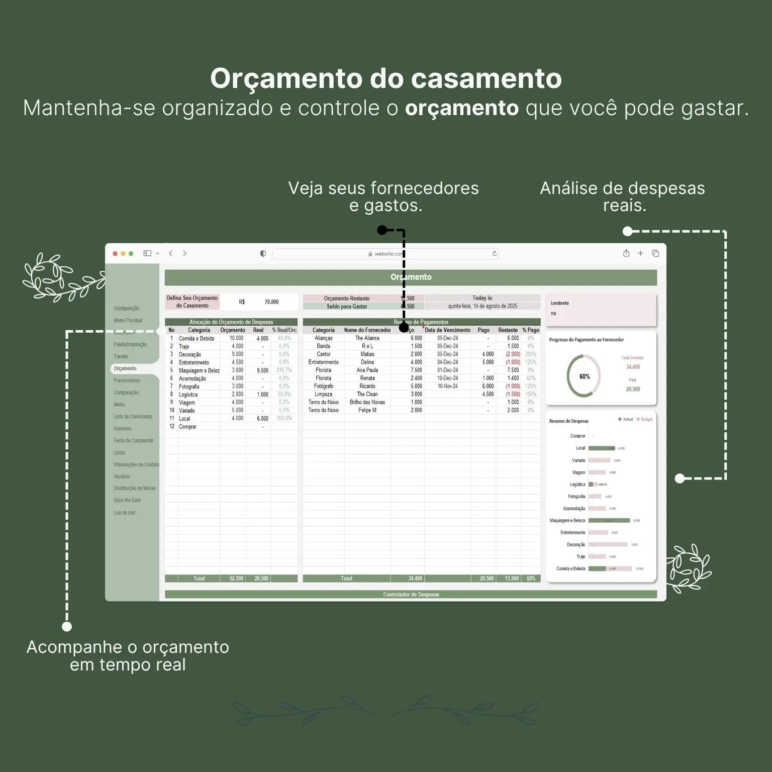 Planilha para casamento - Imagem 5